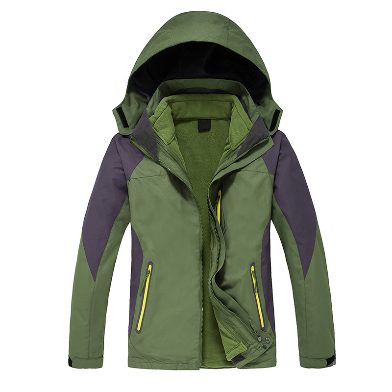 Fashion de moda para hombres Autando al aire libre 3 en 1 chaqueta impermeable hombre ropa de ropa al por mayor desgaste chaqueta de esquí de grúa