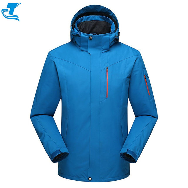 Chaqueta de esquí impermeable para hombres Capucha desmontable personalizable de talla grande de invierno