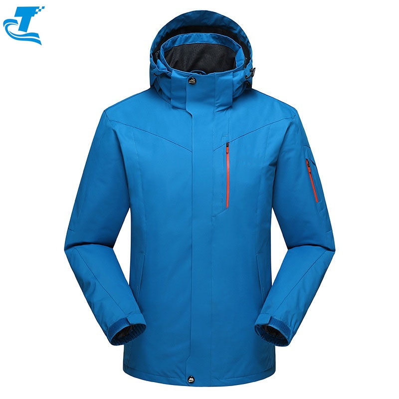 Chaqueta de esquí impermeable para hombres Capucha desmontable personalizable de talla grande de invierno