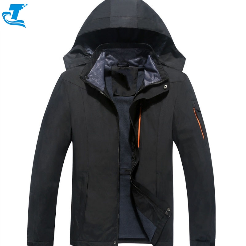 Chaqueta de esquí impermeable para hombres Capucha desmontable personalizable de talla grande de invierno